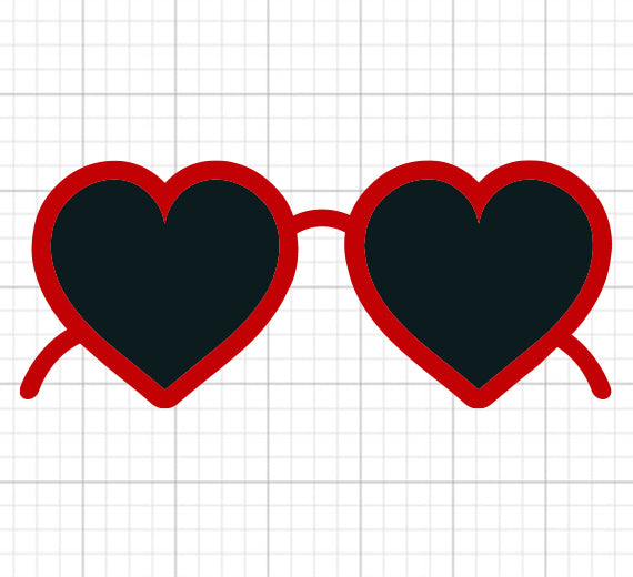 Heart Glasses SVG