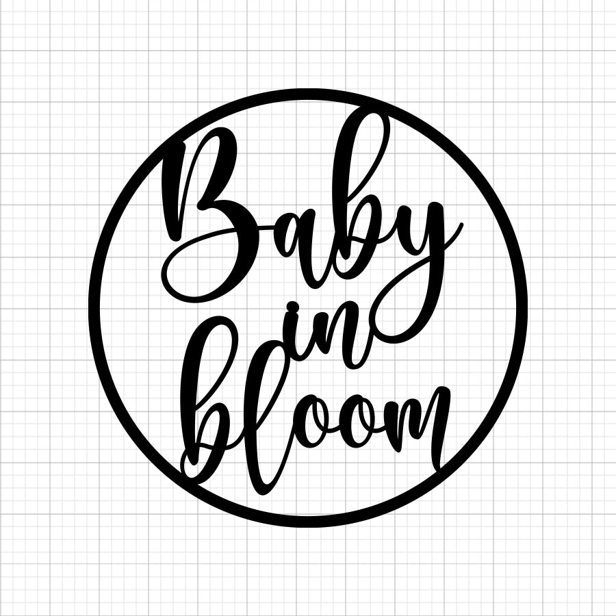 Baby In Bloom SVG
