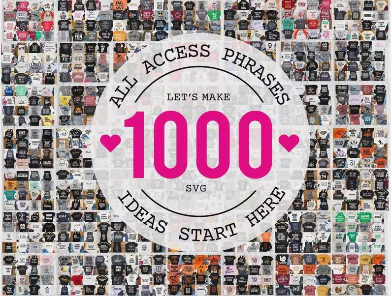 Mega SVG Phrase Bundle