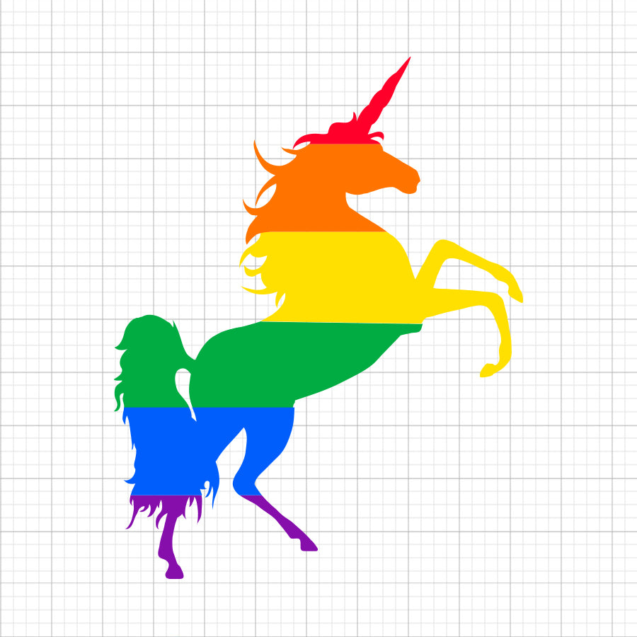 Rainbow Unicorn SVG