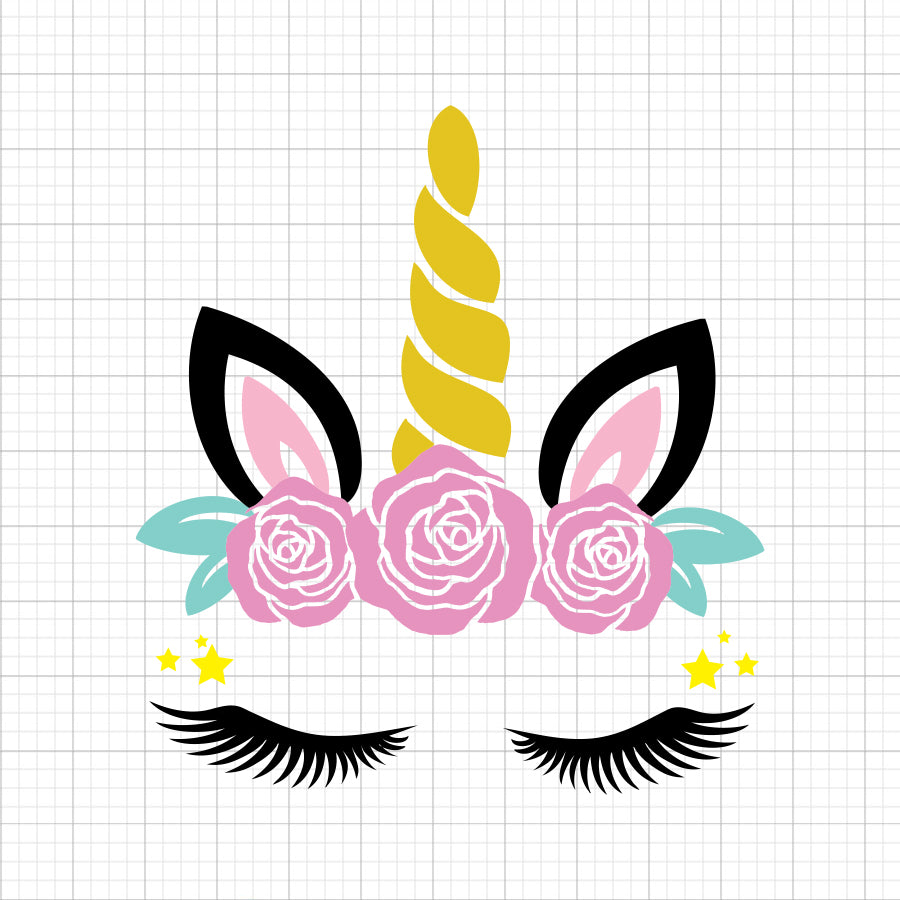 Unicorn Roses SVG