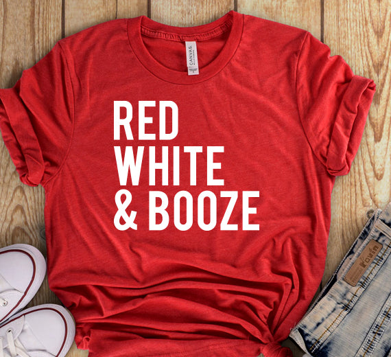 Red White And Booze SVG Saying