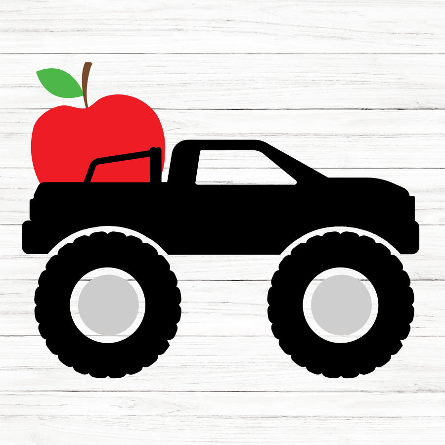 Monster Truck Apple SVG