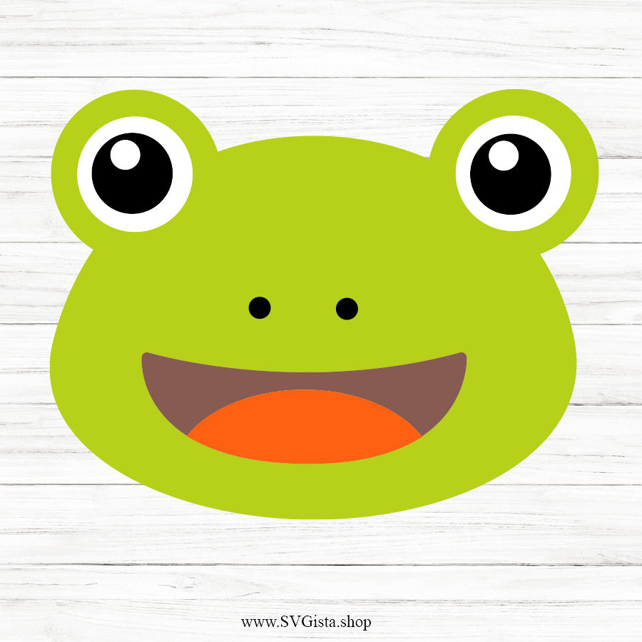 Frog Face SVG