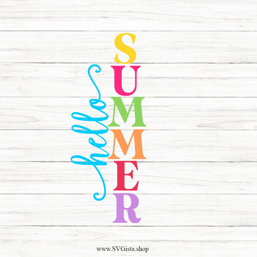 Hello Summer SVG Porch Sign