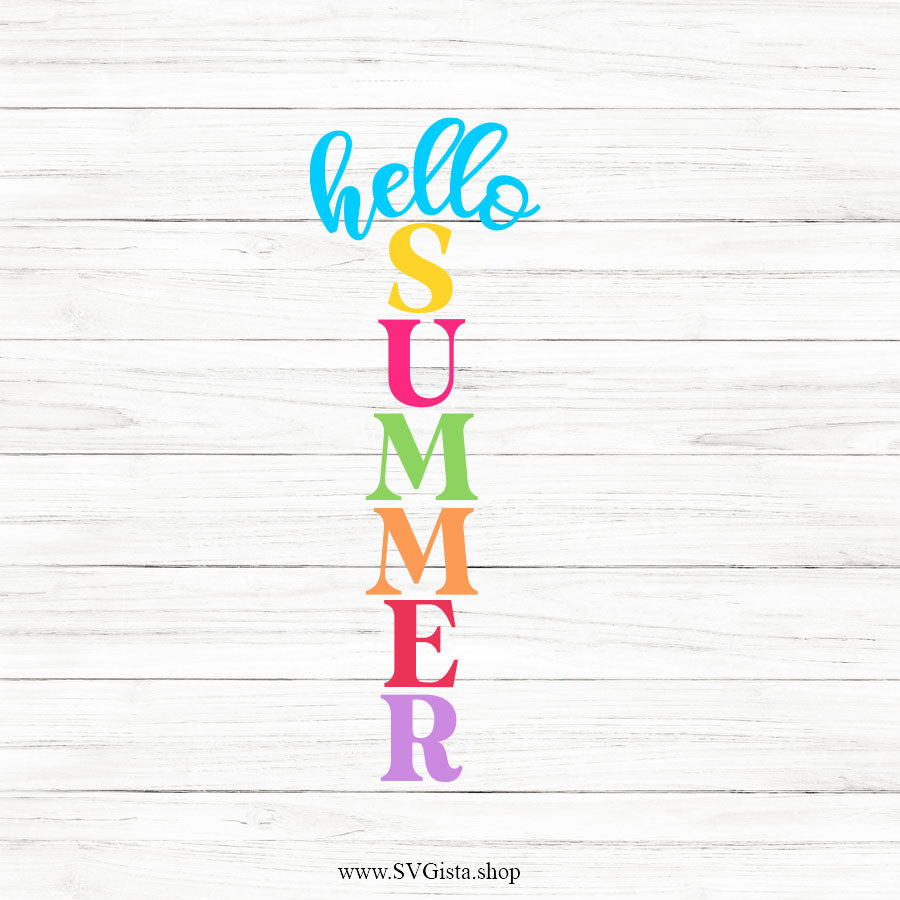 Hello Summer SVG Porch Sign