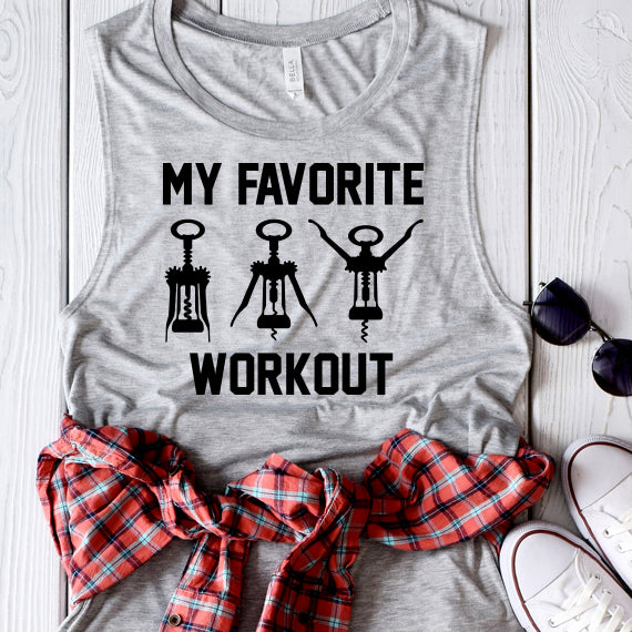 My Favorite Workout SVG Saying
