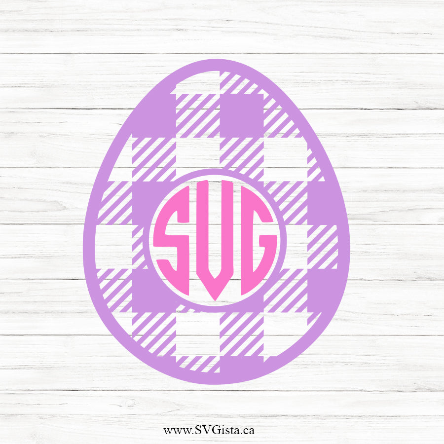 Easter Egg SVG Monogram