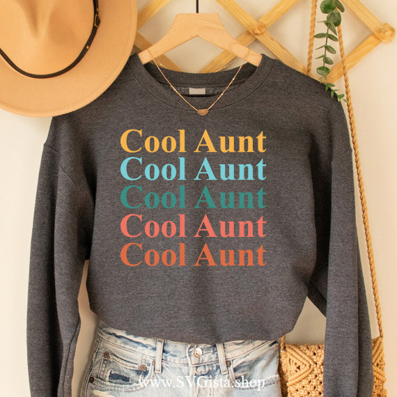 Cool Aunt SVG Saying