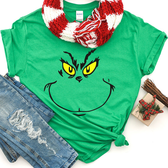 Grinch Face SVG