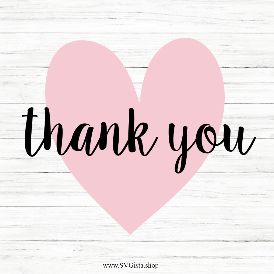 Thank You SVG Saying