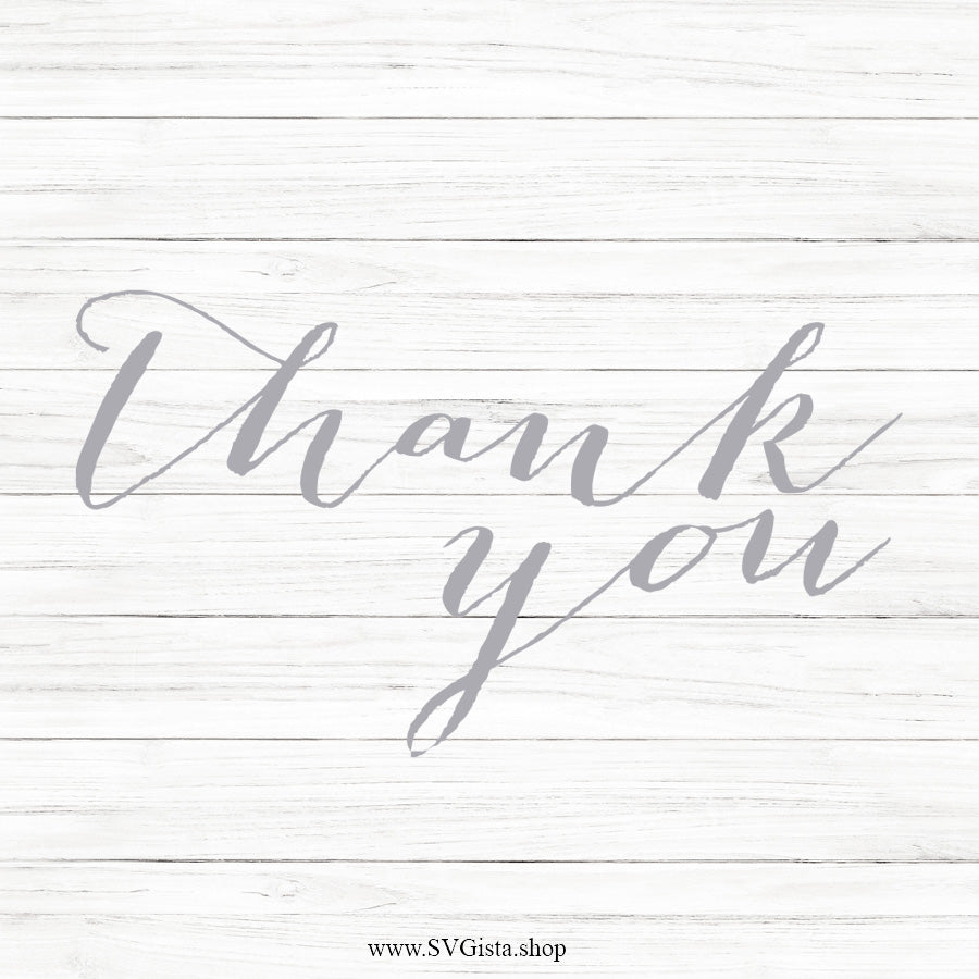 Thank You SVG Saying