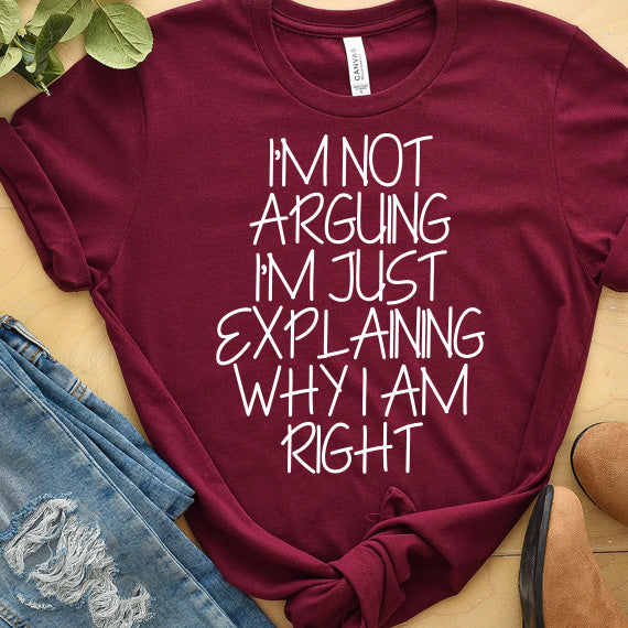 I'm Not Arguing SVG Saying