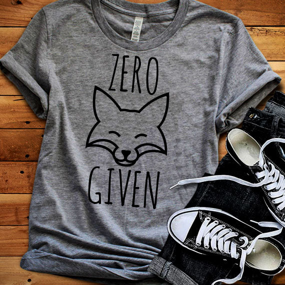 Zero Fox Given SVG Saying