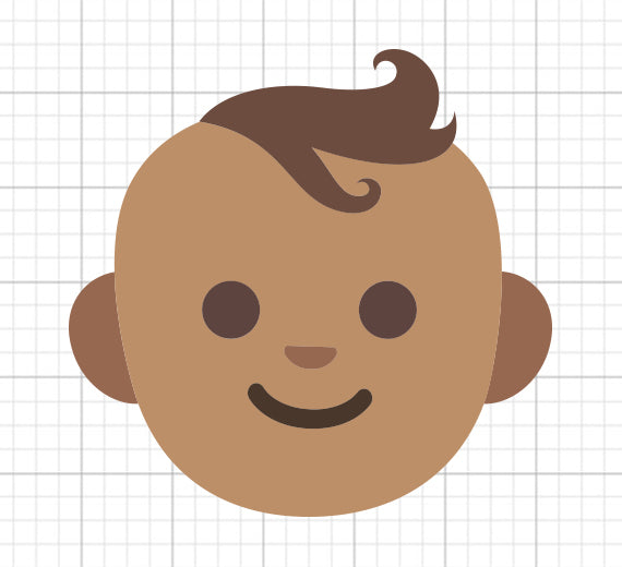 Baby Face SVG