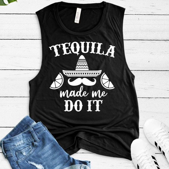 Tequila Made Me Do It SVG Saying