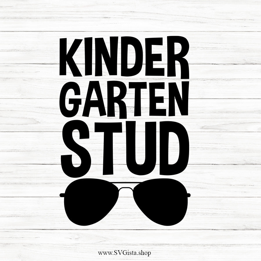 Kindergarten Stud SVG Saying