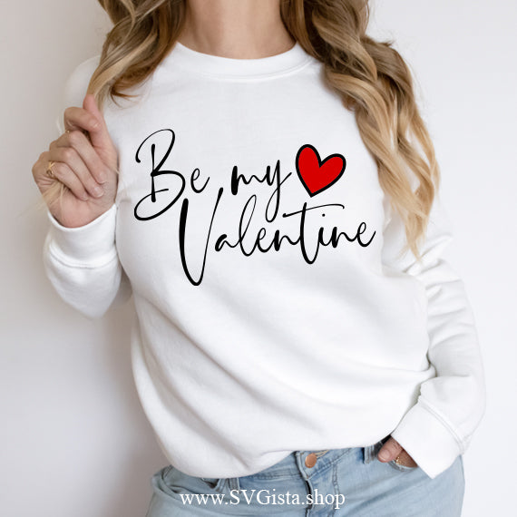 Be My Valentine SVG Saying