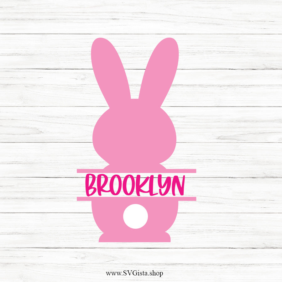 Easter Bunny SVG Monogram