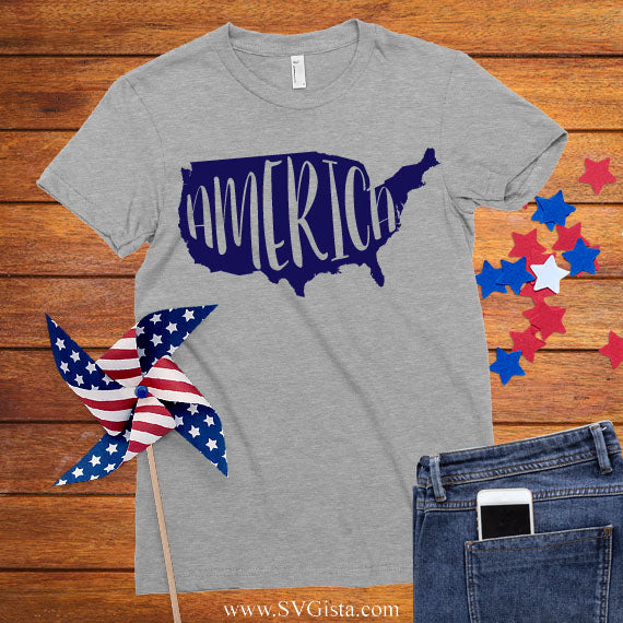 America SVG Saying