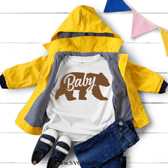 Baby Bear SVG Saying