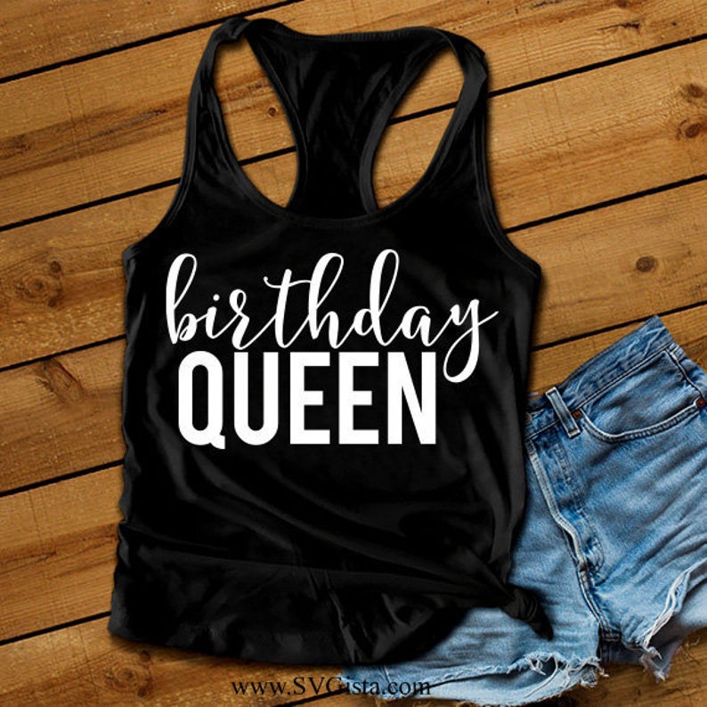 Birthday Queen SVG Saying