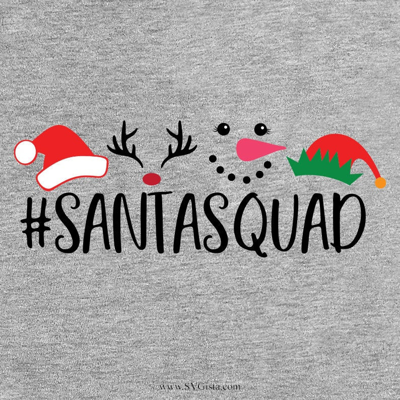 Santa Squad SVG Saying