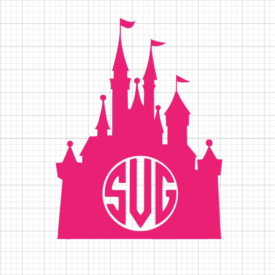 Castle Monogram SVG Clipart