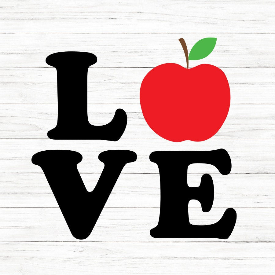 Love Apple SVG Saying
