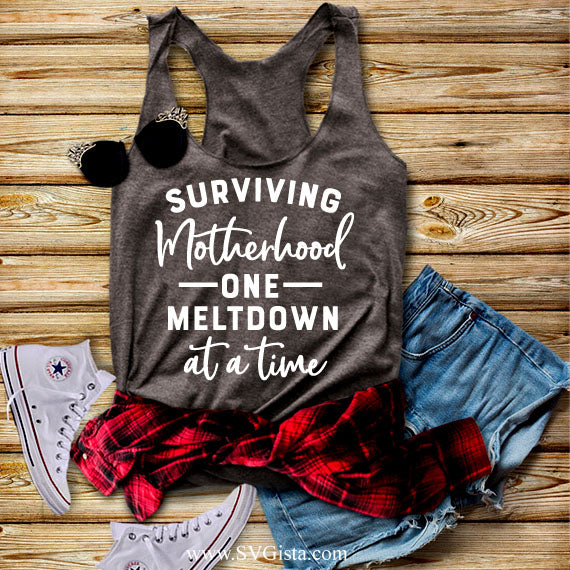 Surviving Motherhood SVG saying