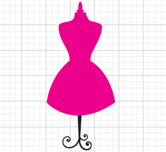 Dress Form SVG Clipart