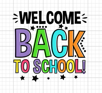 Welcome Back To School SVG Saying