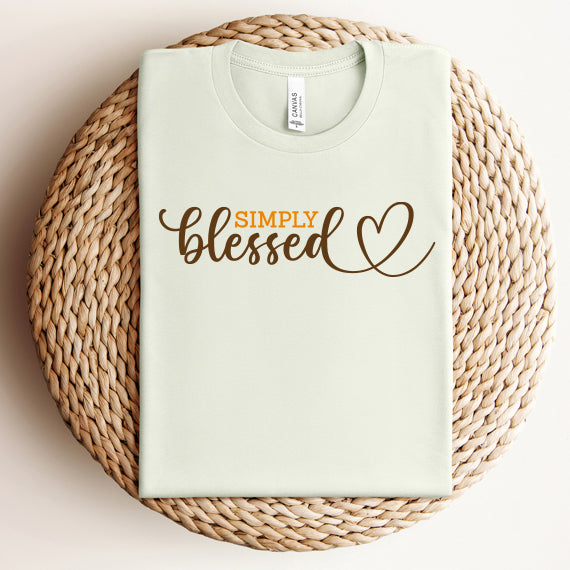 Simply Blessed SVG Saying