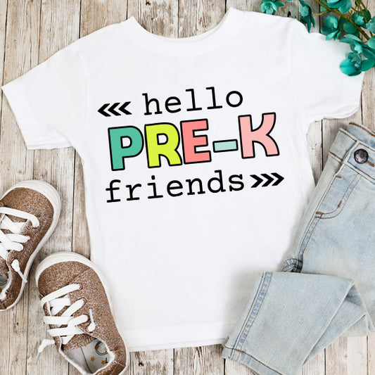 Hello Pre Kindergarten SVG Saying