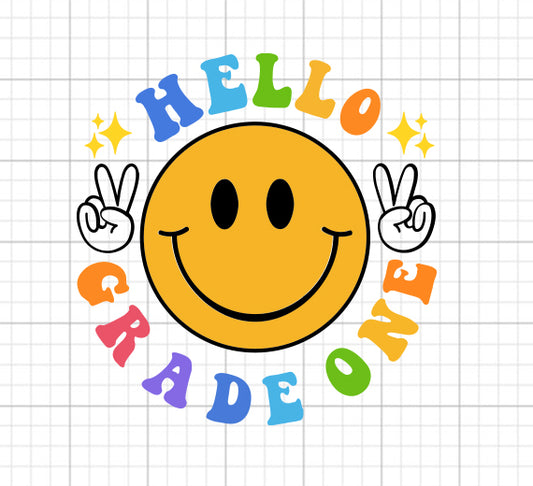 Hello Grade SVG Saying