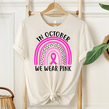 In October We Wear Pink SVG Saying