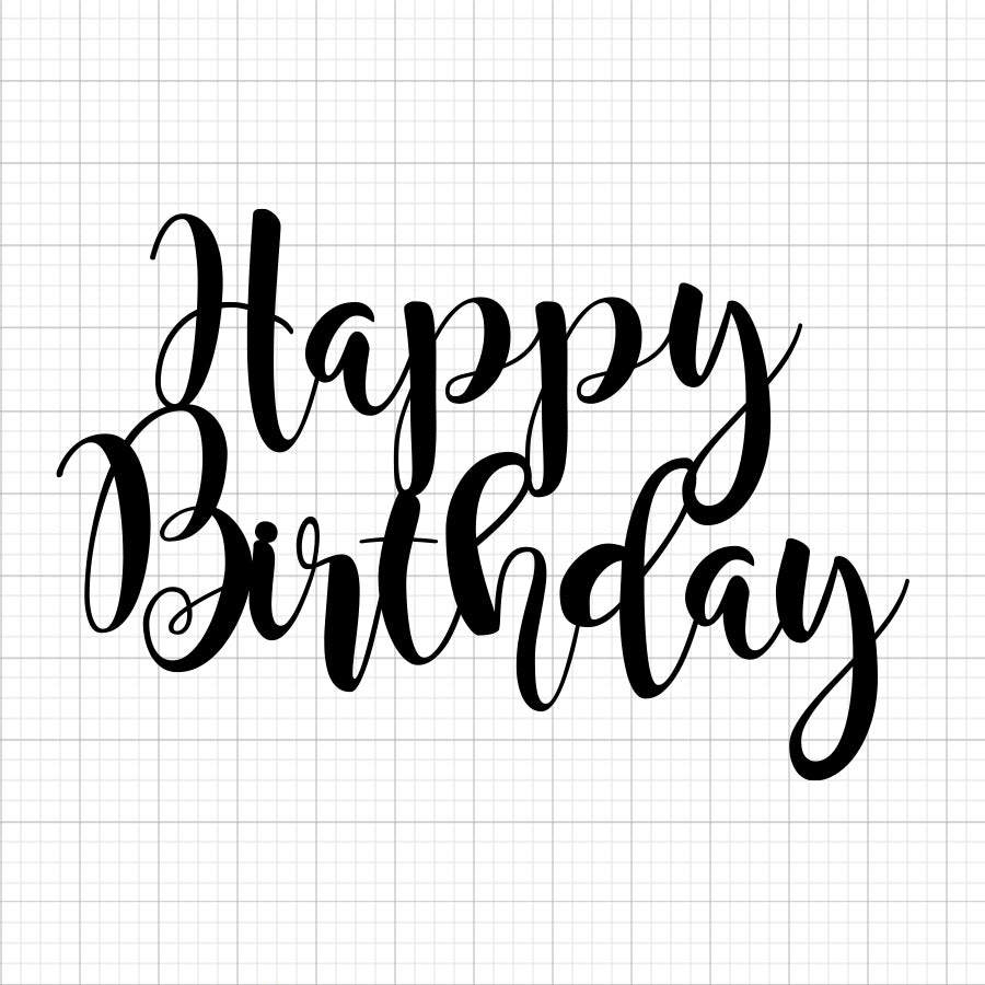 Happy Birthday SVG Cake Topper