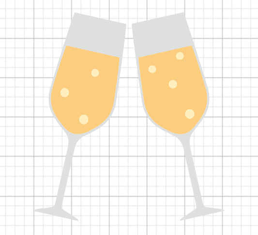 Champagne Glasses SVG