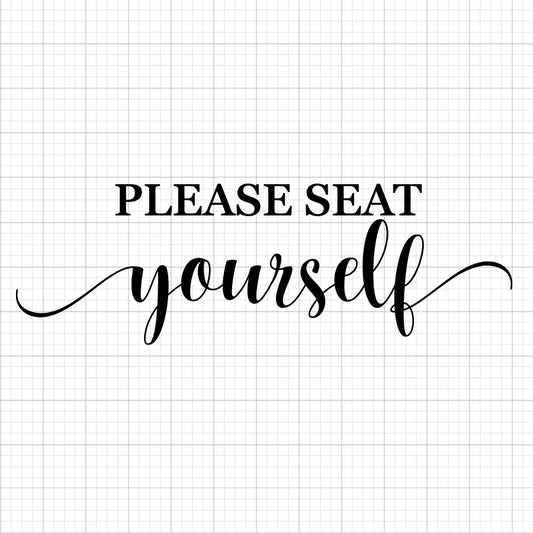 Please Seat Yourself SVG