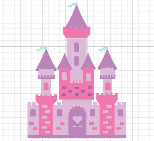 Princess Castle SVG Clipart