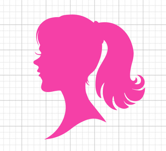 Girl Profile SVG