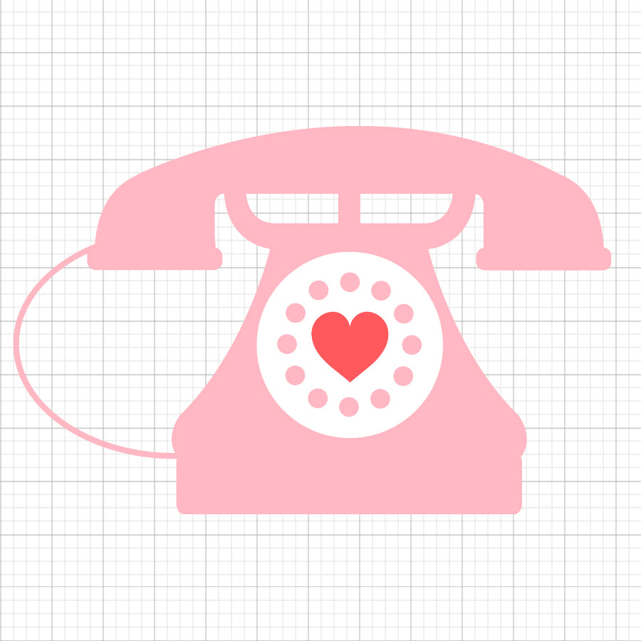 Heart Telephone SVG