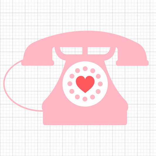 Heart Telephone SVG