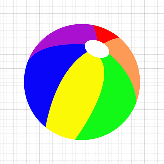Beach Ball SVG Clipart