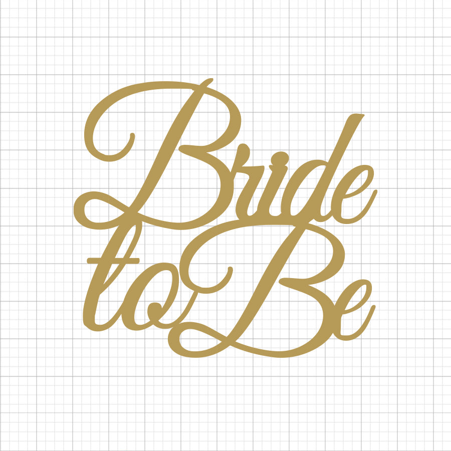 Bride To Be Cake Topper SVG
