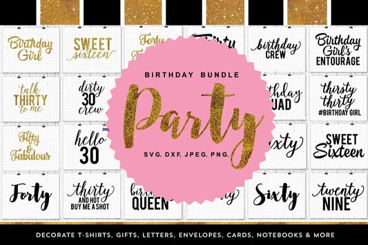 Happy Birthday SVG Bundle
