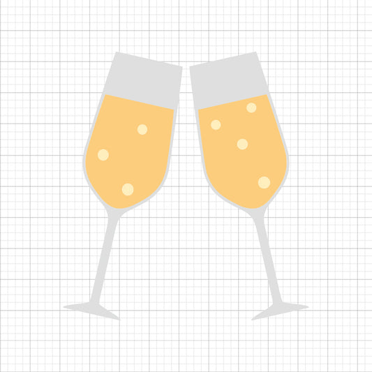Champagne Glasses SVG