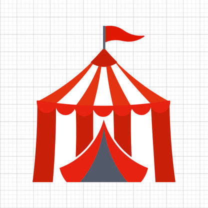 Circus Tent SVG