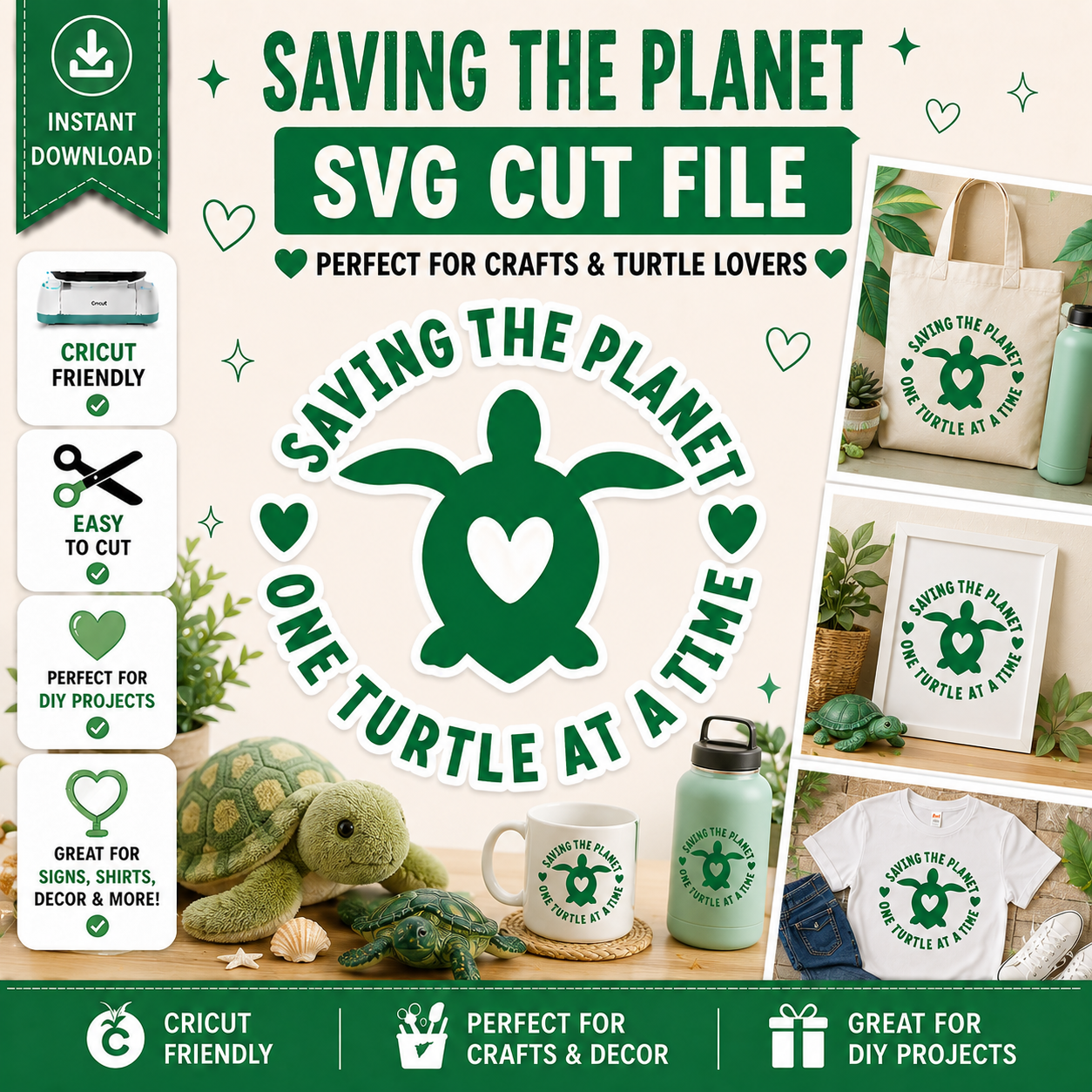 Saving The Planet SVG Saying