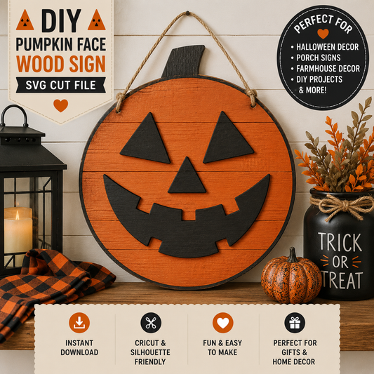 Pumpkin Face SVG
